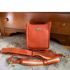 Hampton Road Orange Leather Handbag